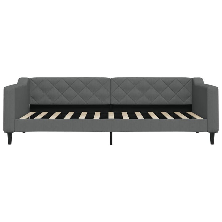 daybed 90x200 cm stof mørkegrå