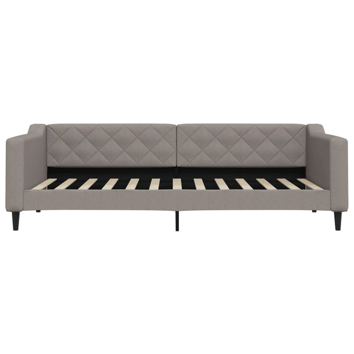 daybed 90x200 cm stof gråbrun