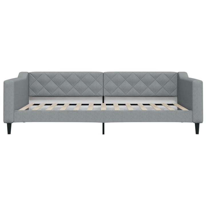 daybed 100x200 cm stof lysegrå