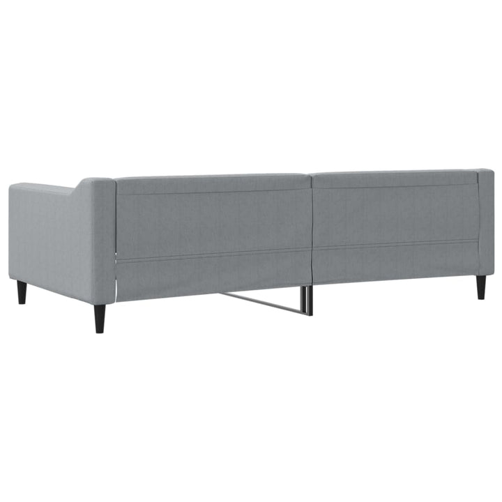 daybed 100x200 cm stof lysegrå