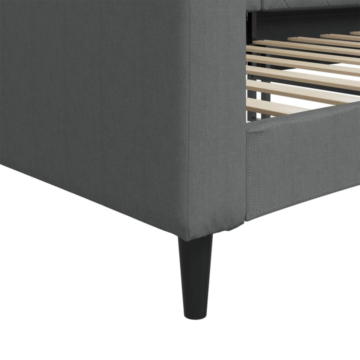 daybed 100x200 cm stof mørkegrå