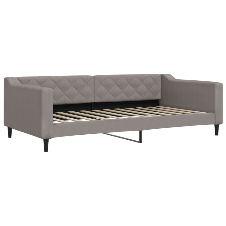 daybed 100x200 cm stof gråbrun