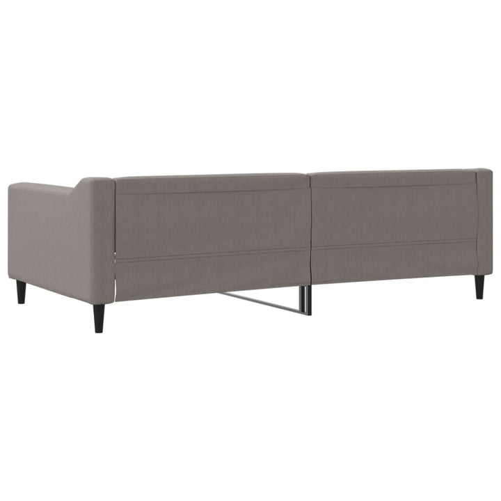daybed 100x200 cm stof gråbrun