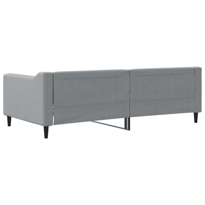 daybed 90x190 cm stof lysegrå