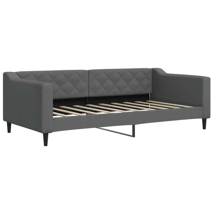 daybed 90x190 cm stof mørkegrå