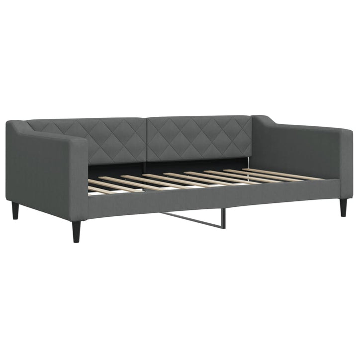 daybed 100x190 cm stof mørkegrå