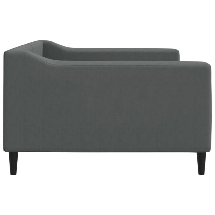 daybed 100x190 cm stof mørkegrå