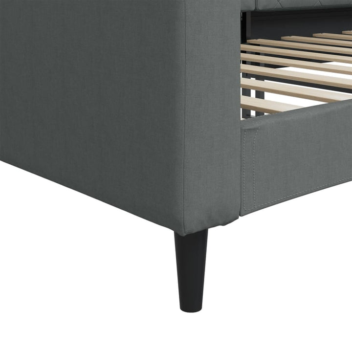 daybed 100x190 cm stof mørkegrå