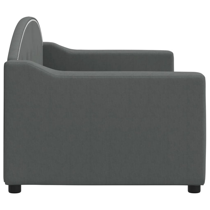 daybed 80x200 cm stof mørkegrå