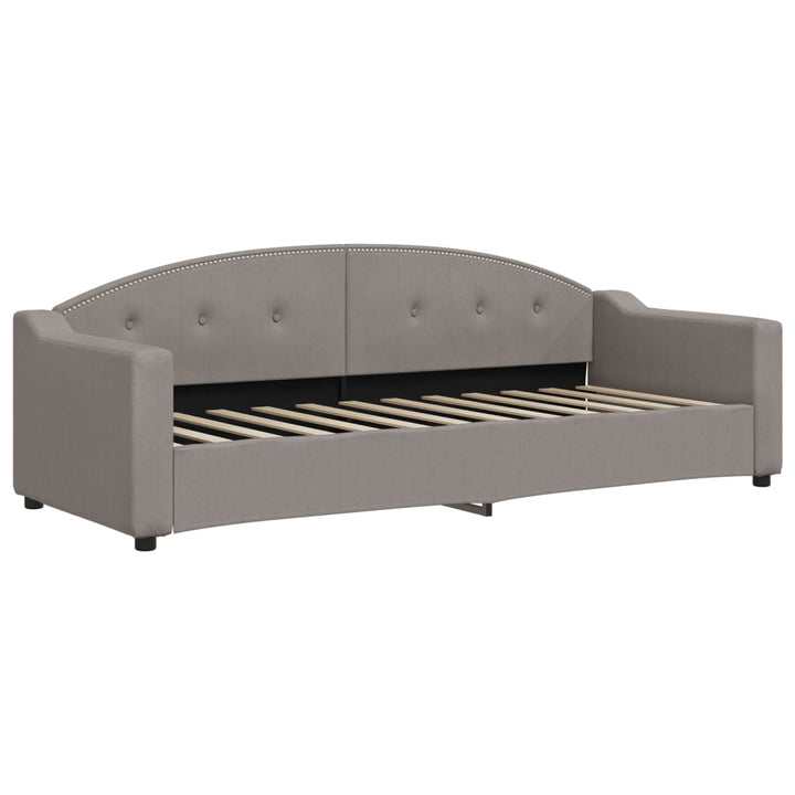 daybed 80x200 cm stof gråbrun