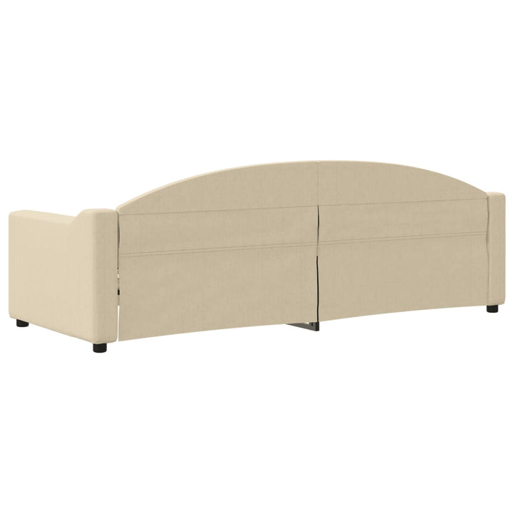 daybed 80x200 cm stof cremefarvet