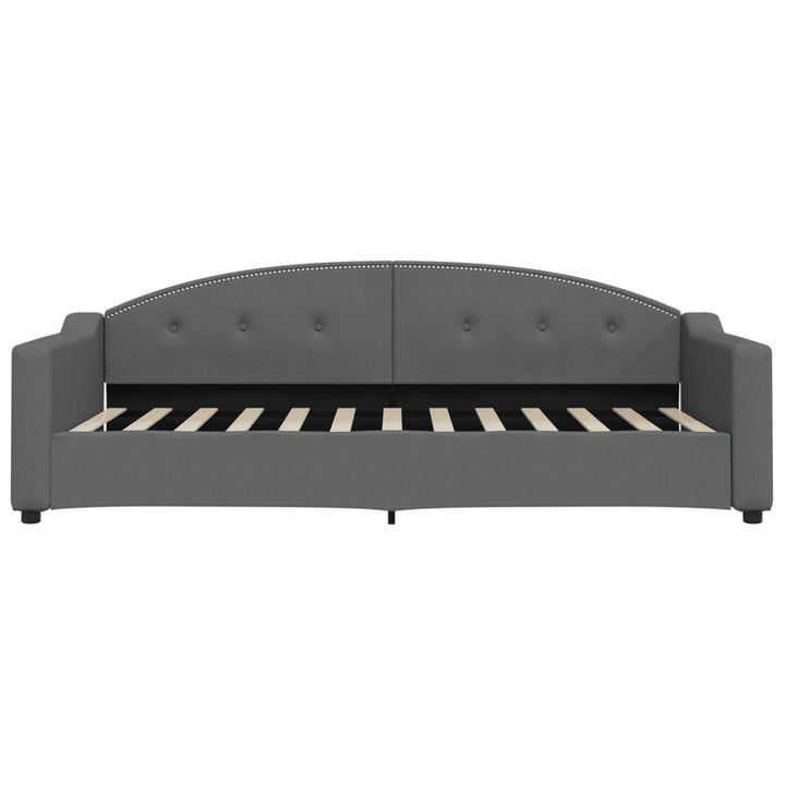 daybed 90x200 cm stof mørkegrå