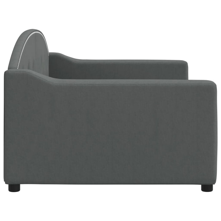 daybed 90x200 cm stof mørkegrå