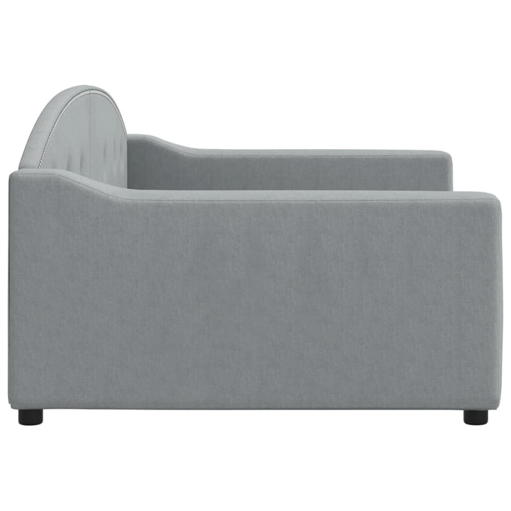 daybed 100x200 cm stof lysegrå