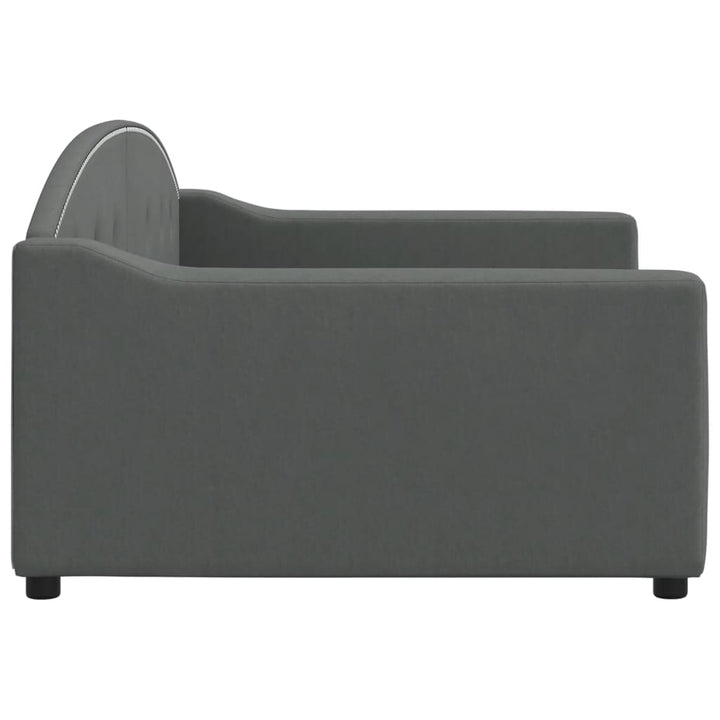 daybed 100x200 cm stof mørkegrå