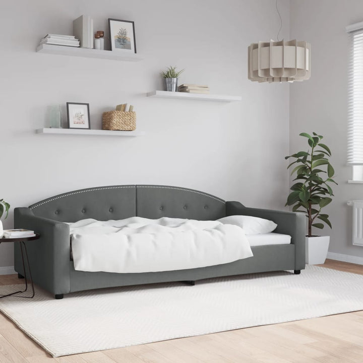 daybed 100x200 cm stof mørkegrå