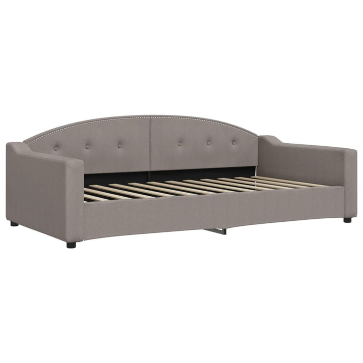 daybed 100x200 cm stof gråbrun
