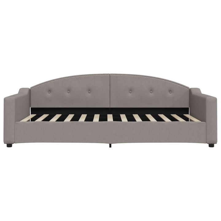 daybed 100x200 cm stof gråbrun