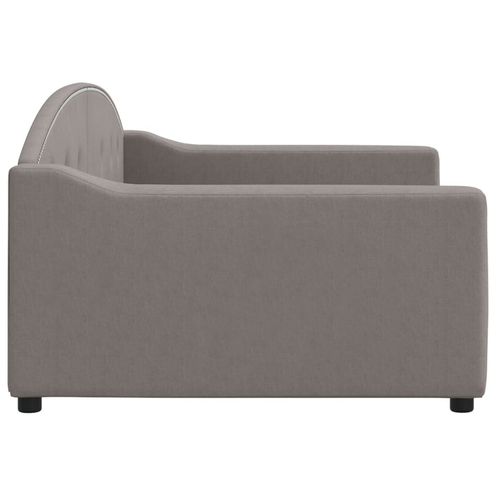 daybed 100x200 cm stof gråbrun