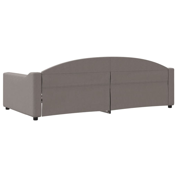 daybed 100x200 cm stof gråbrun