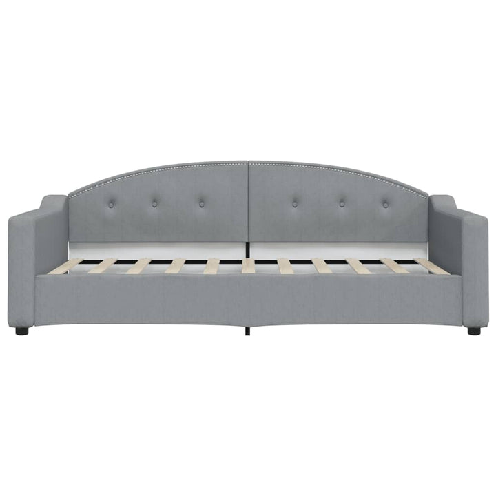 daybed 90x190 cm stof lysegrå