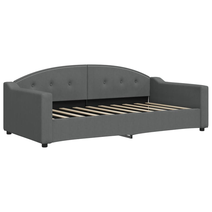 daybed 90x190 cm stof mørkegrå