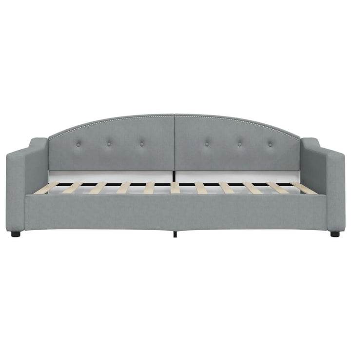 daybed 100x190 cm stof lysegrå