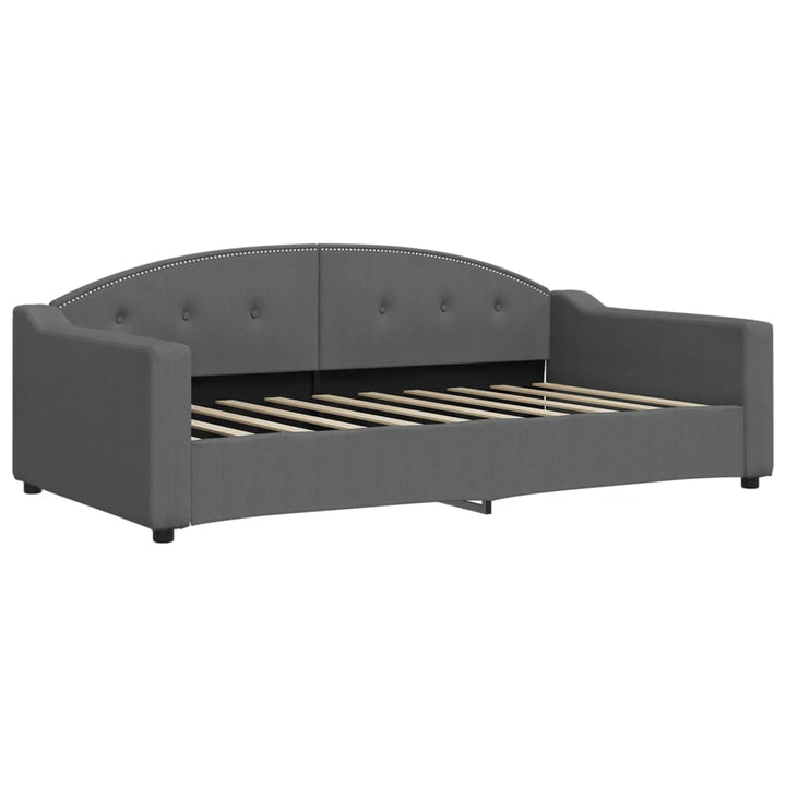 daybed 100x190 cm stof mørkegrå