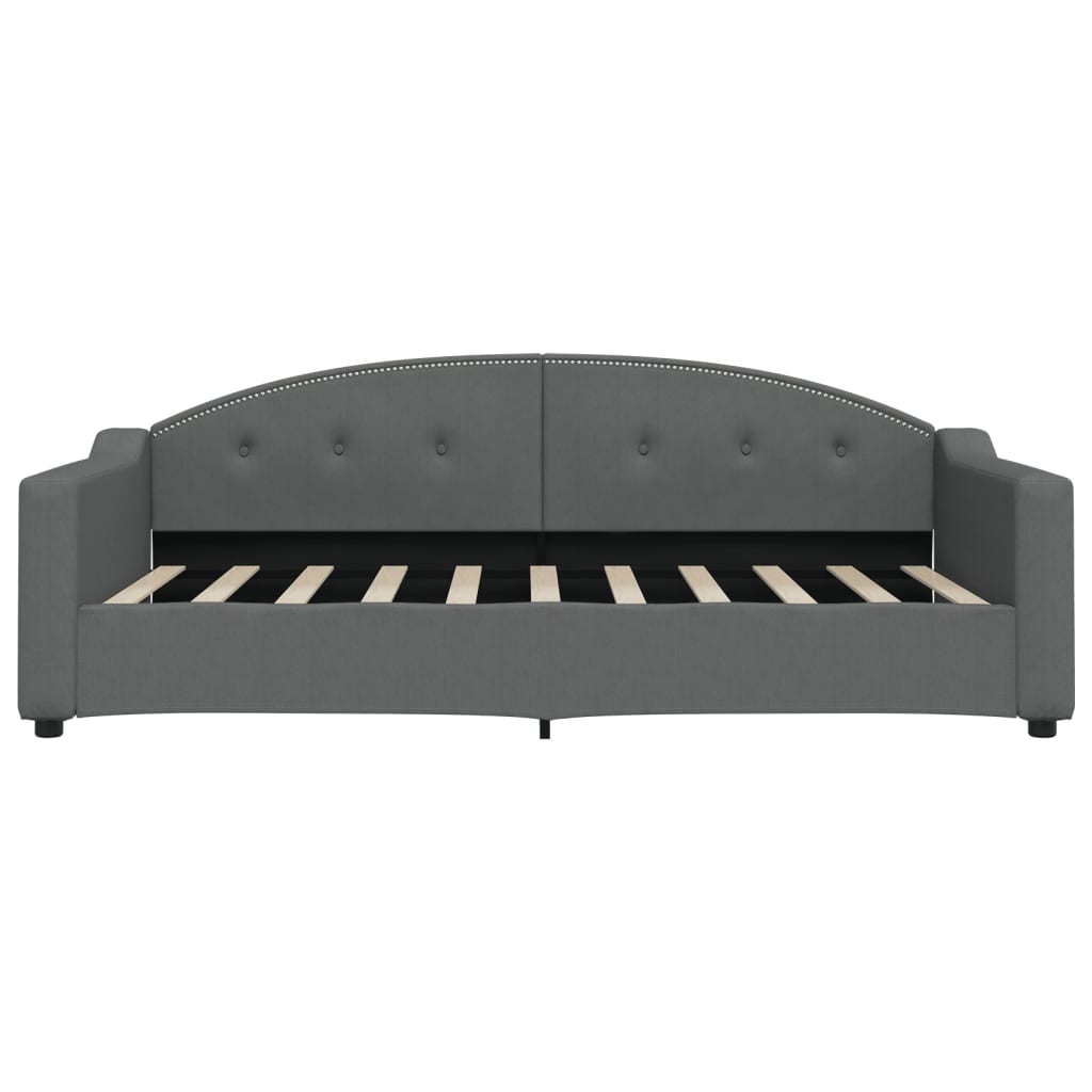 daybed 100x190 cm stof mørkegrå