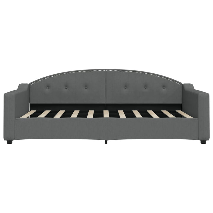 daybed 100x190 cm stof mørkegrå