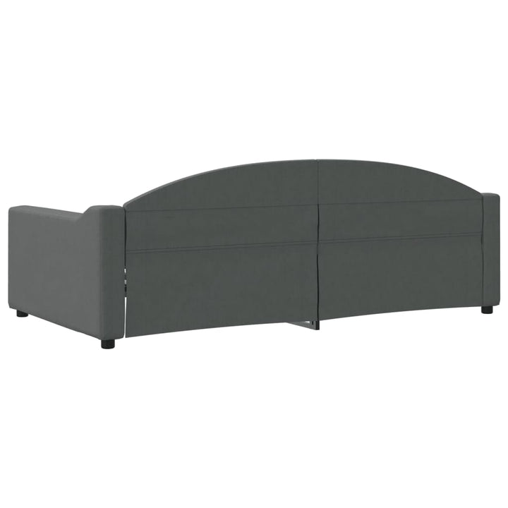 daybed 100x190 cm stof mørkegrå