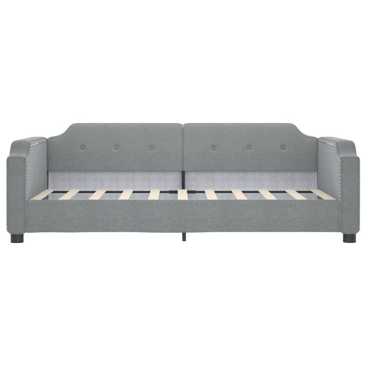 daybed 80x200 cm stof lysegrå