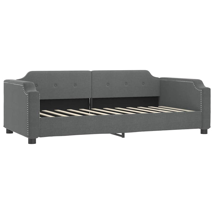 daybed 80x200 cm stof mørkegrå
