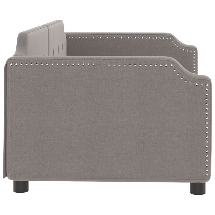 daybed 80x200 cm stof gråbrun