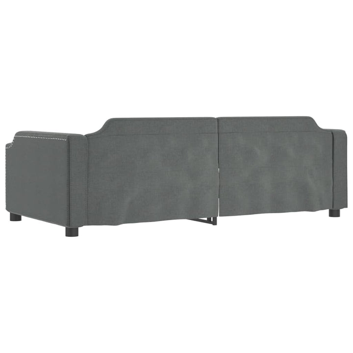 daybed 90x200 cm stof mørkegrå