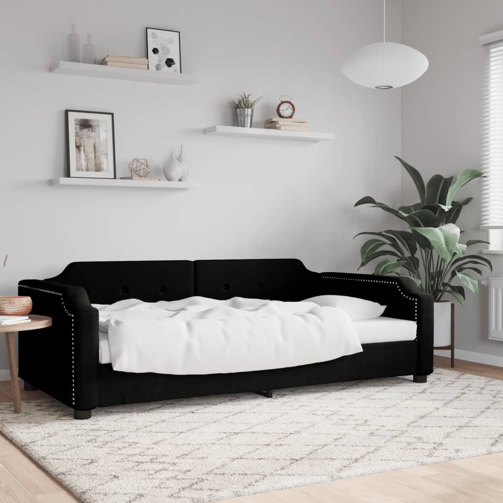 daybed 90x200 cm stof sort