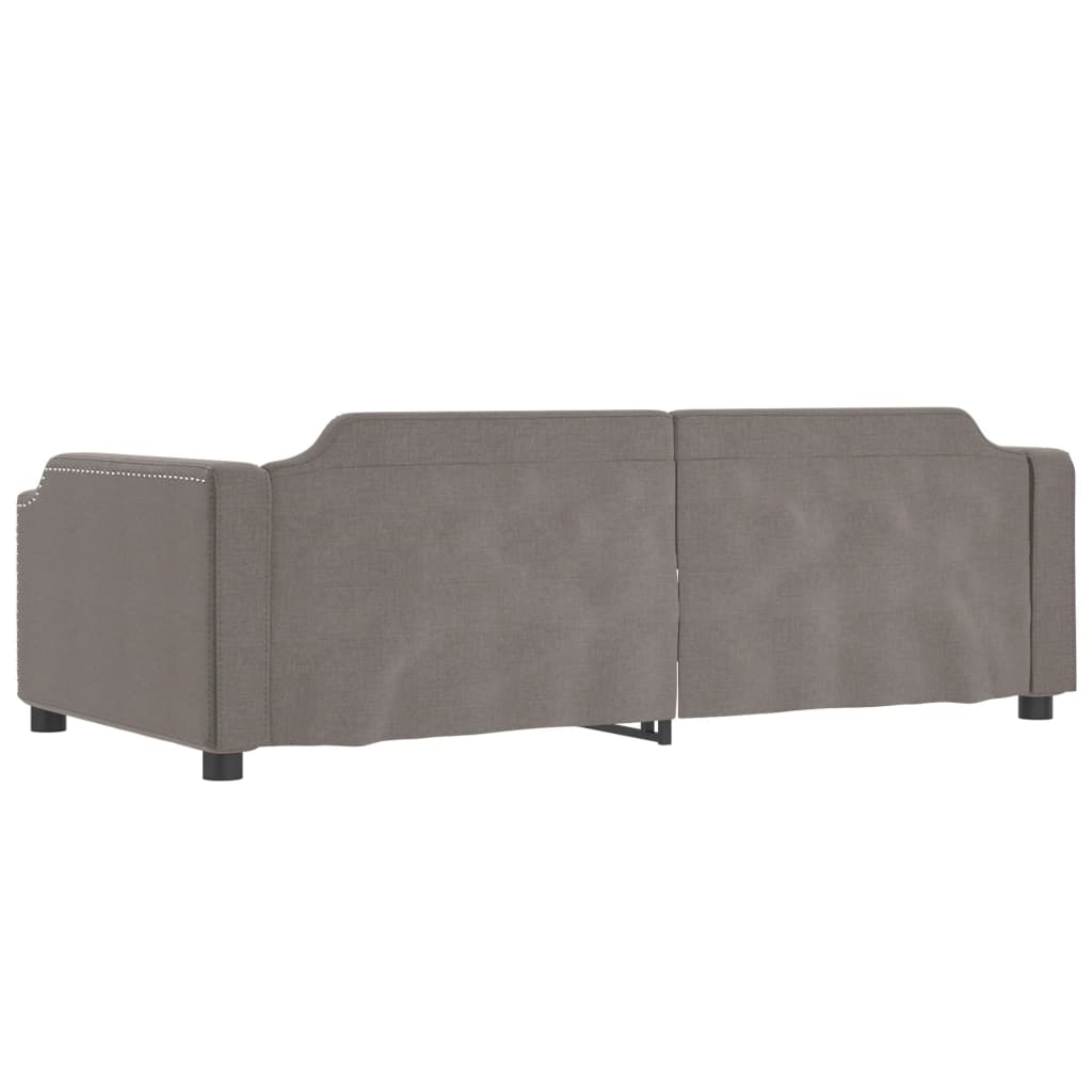 daybed 90x200 cm stof gråbrun