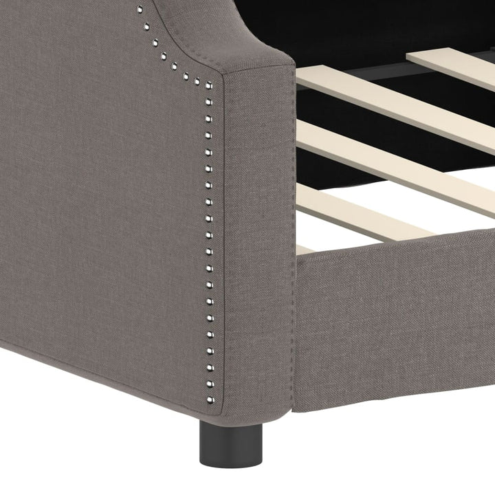 daybed 90x200 cm stof gråbrun