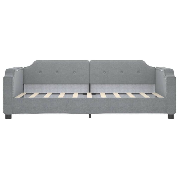 daybed 90x190 cm stof lysegrå