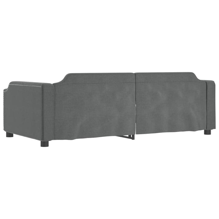 daybed 100x190 cm stof mørkegrå