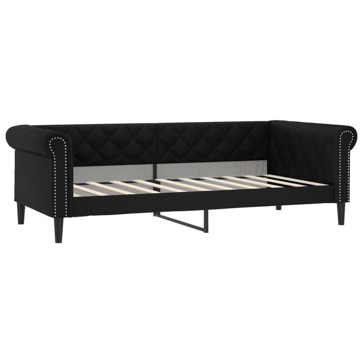 daybed 90x190 cm kunstlæder sort