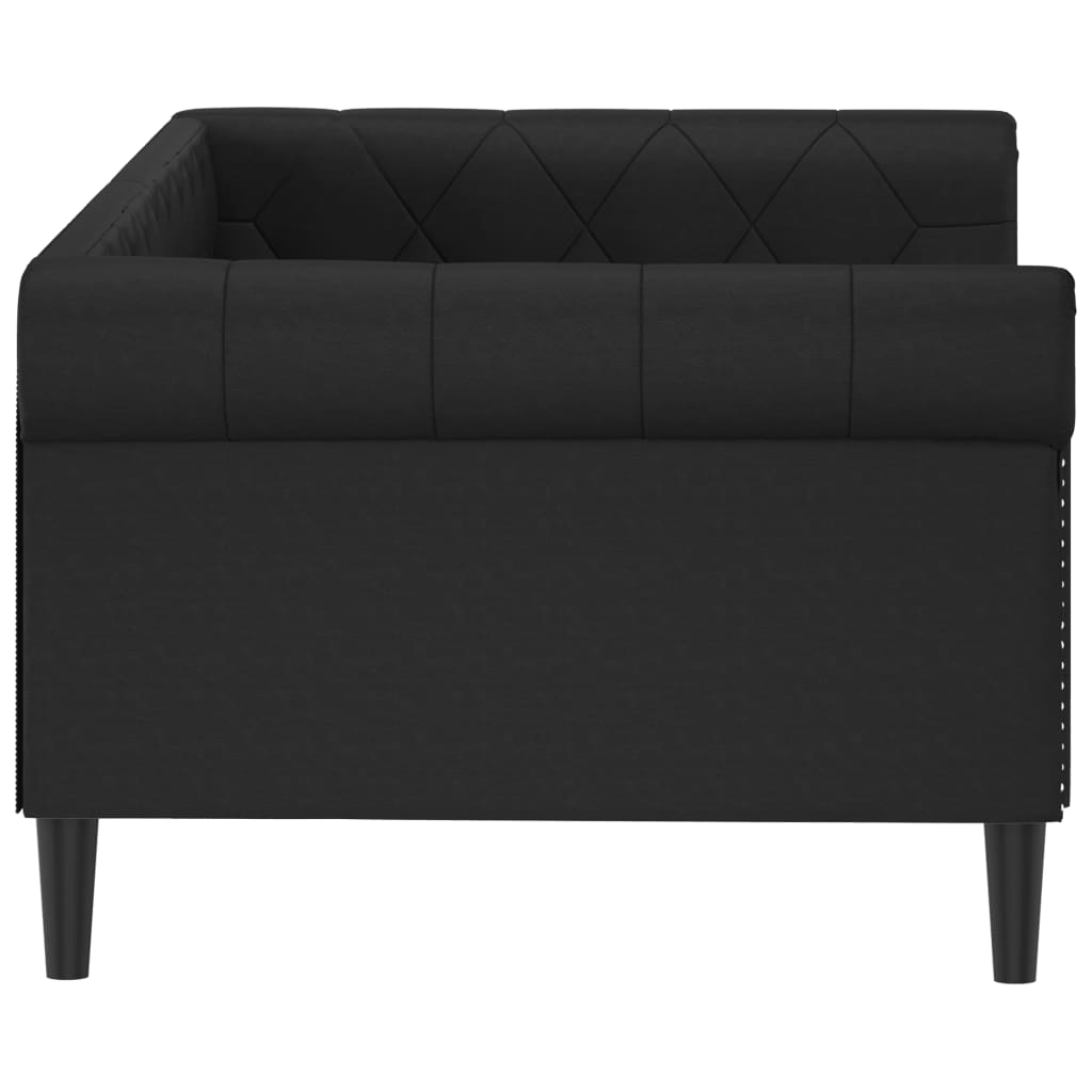 daybed 90x190 cm kunstlæder sort