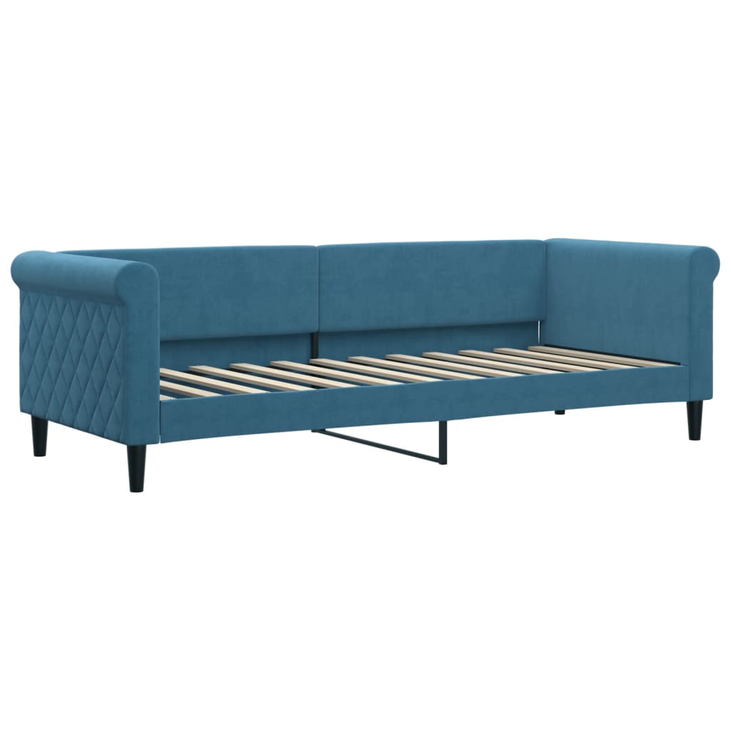 daybed 80x200 cm velour blå