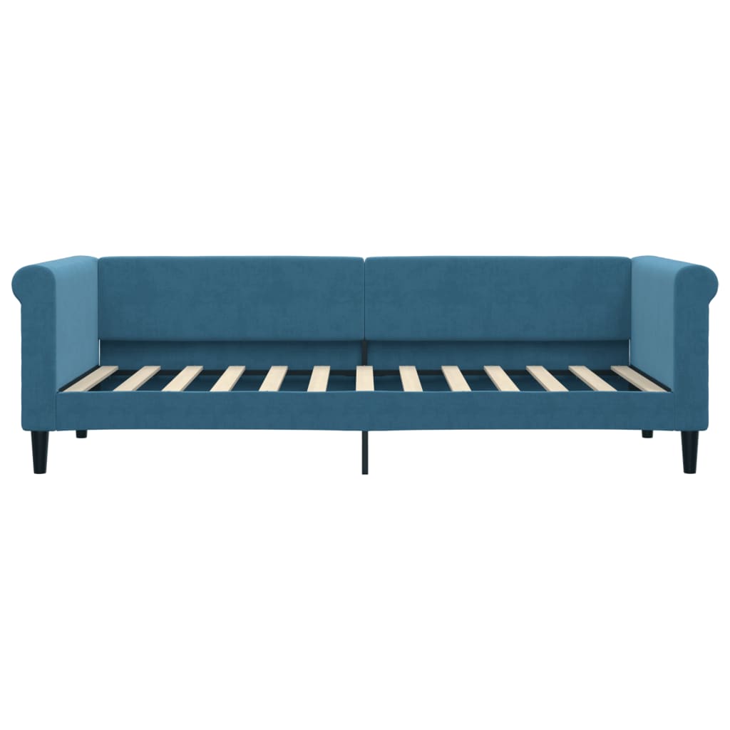daybed 80x200 cm velour blå