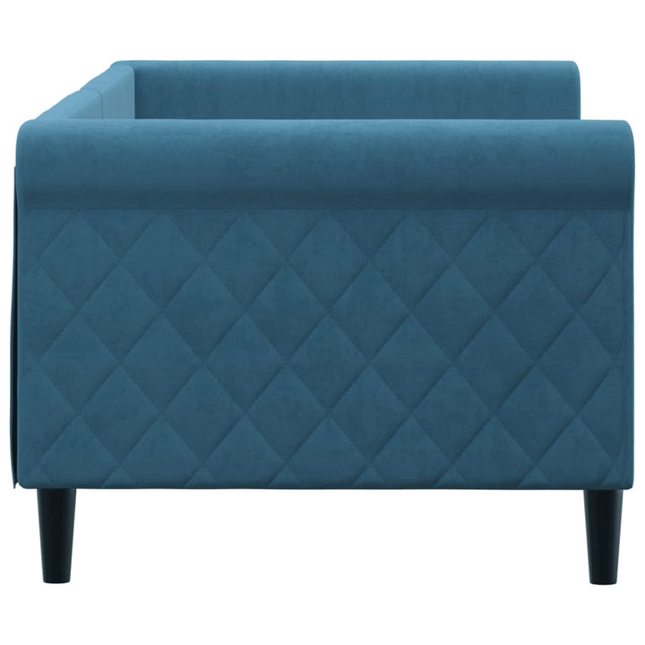 daybed 80x200 cm velour blå