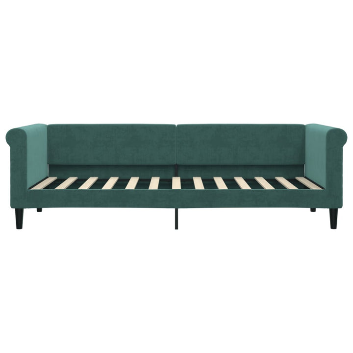 daybed 80x200 cm velour mørkegrøn