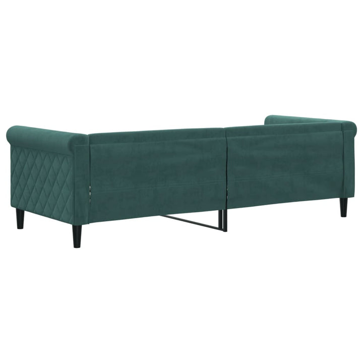 daybed 80x200 cm velour mørkegrøn