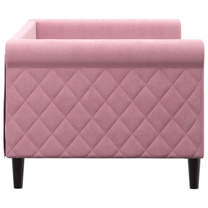 daybed 80x200 cm velour pink