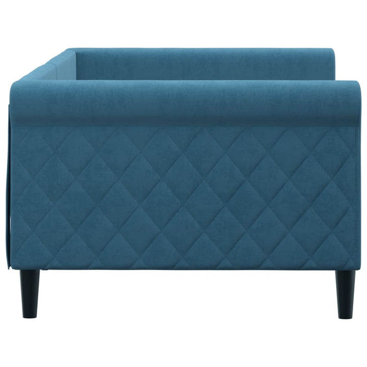 daybed 90x200 cm velour blå