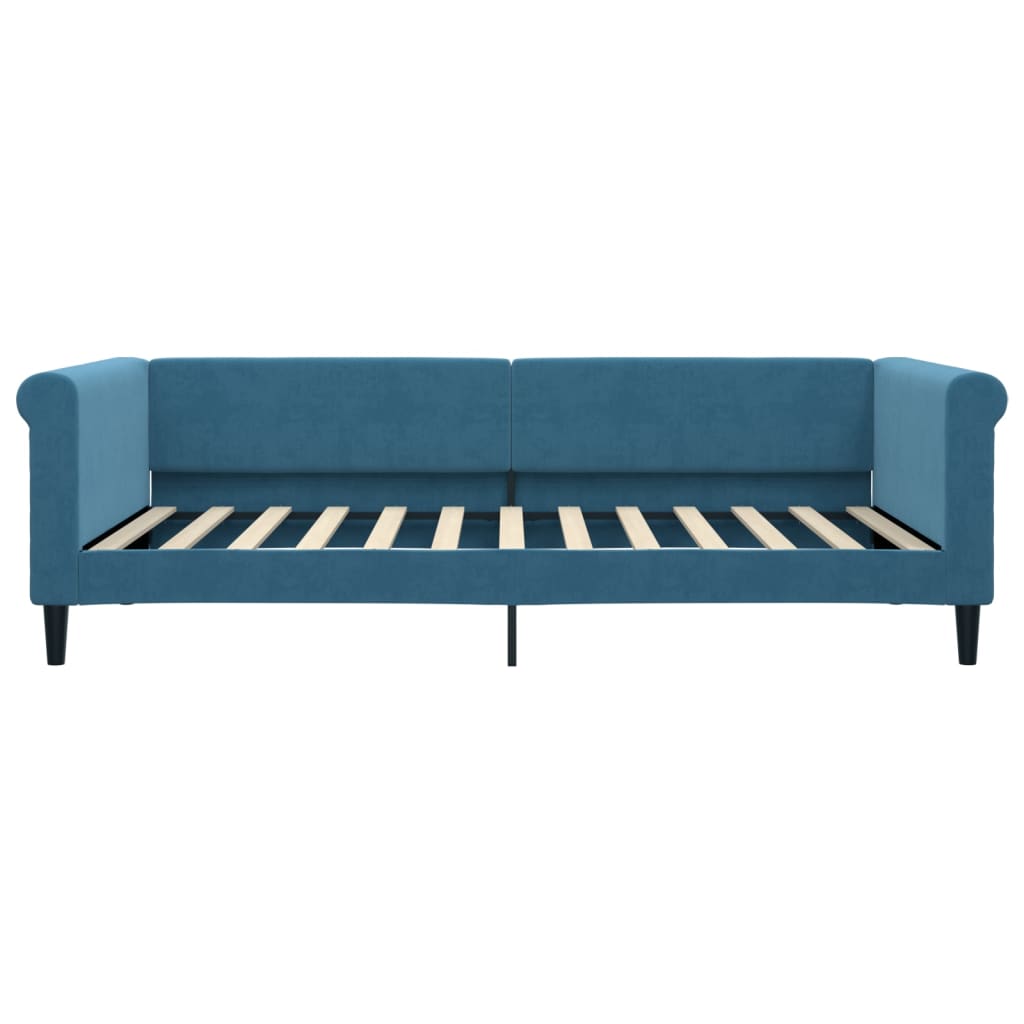 daybed 100x200 cm velour blå
